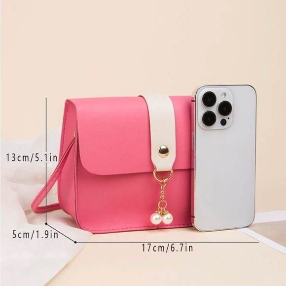 ⚠️Clearance Hot Pink Mini Square Crossbody Bag - Picture 5 of 5